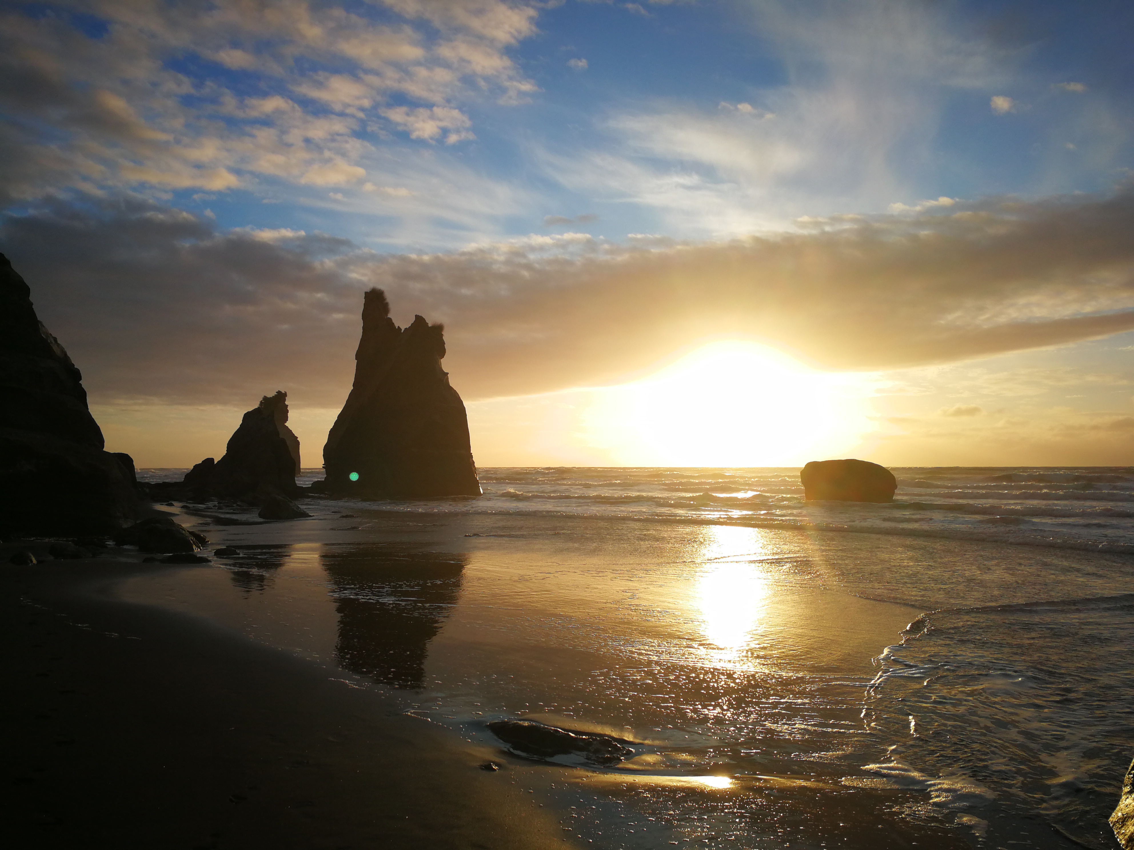 A sunset in New Zealand